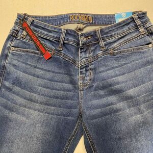 Rock Roll Denim Riding‎ Jeans Women 31x30 (31x29) Bootcut Extra Stretch Blue
